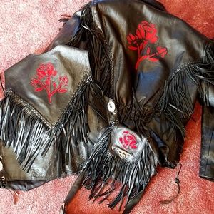 Womens Leather Jacket set ( SOLD)